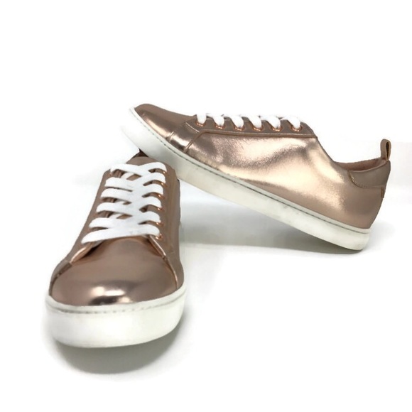 aldo rose gold sneakers